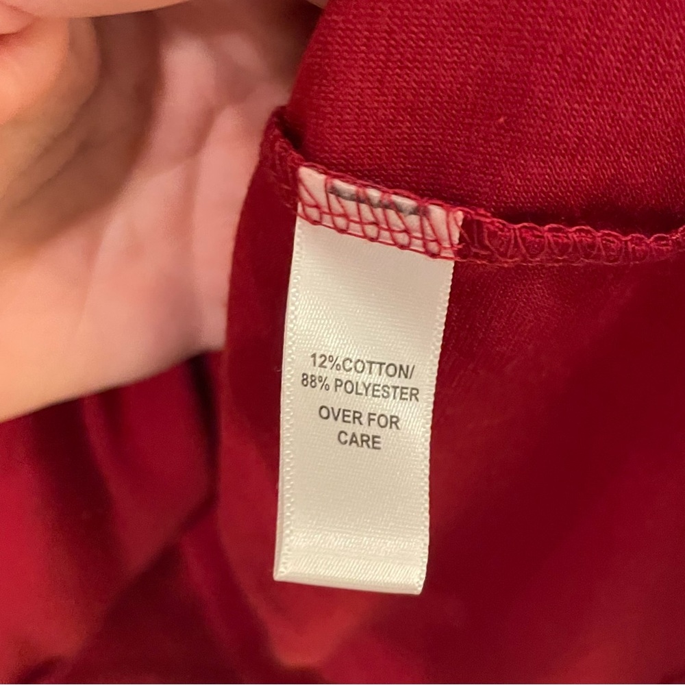 IU Indiana University Hoosiers Tie Back Shirt Red Size Large - Picture 4 of 5